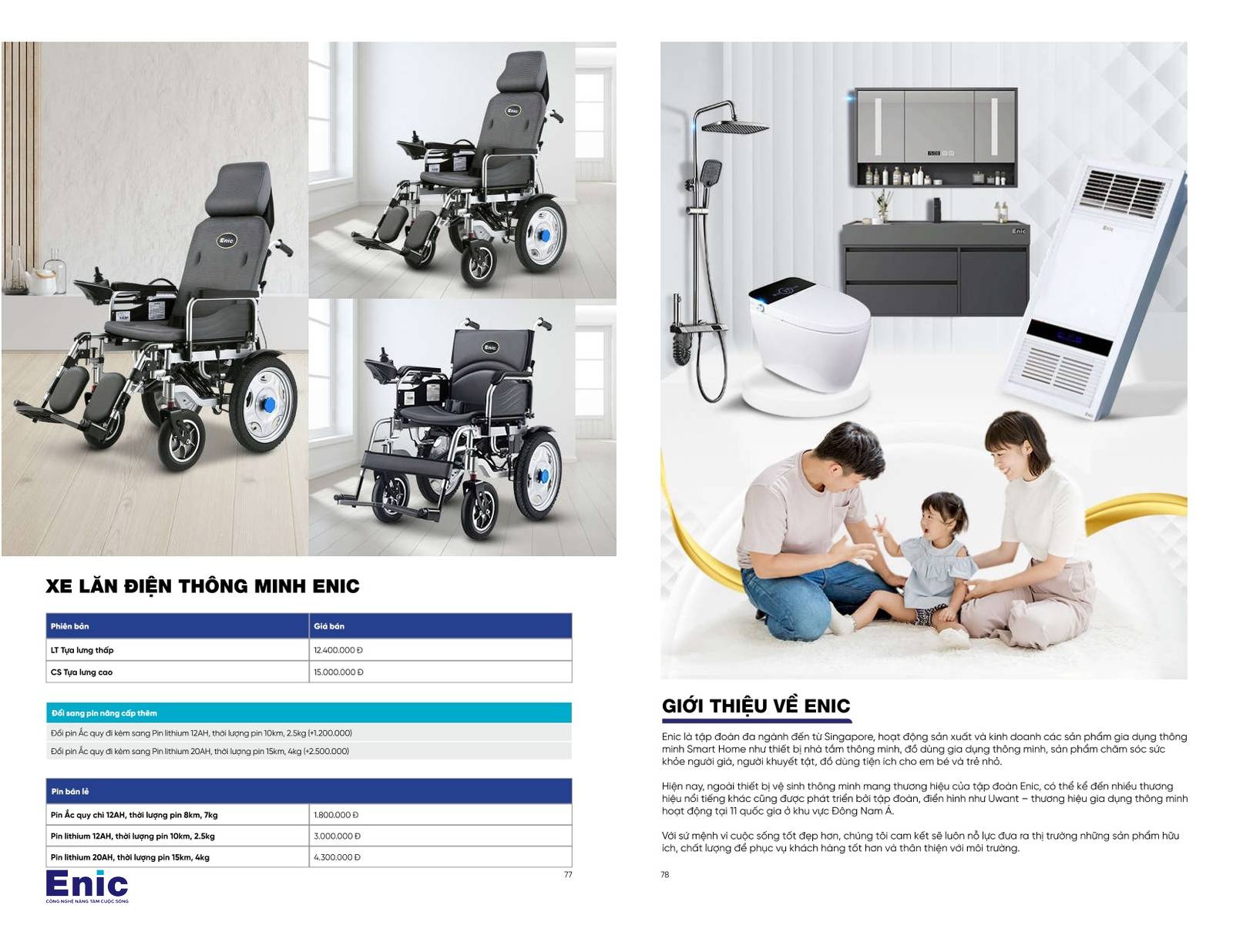 Thiết bị vệ sinh ENIC Catalogue và Bảng giá mới nhất 2024 /Page 39